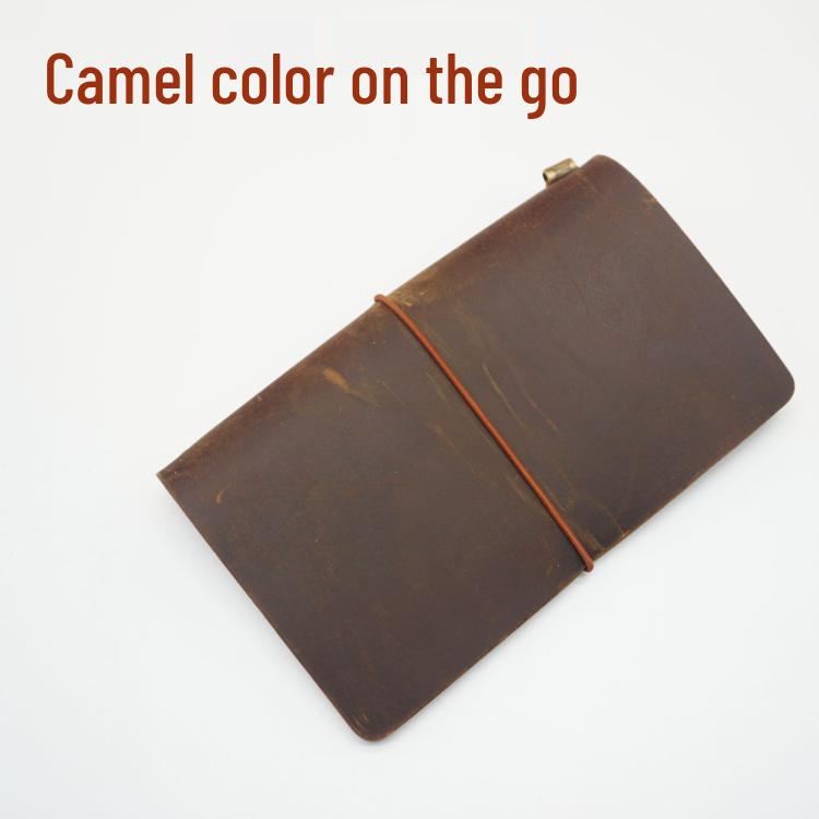 Cowhide Traveler's Loose-leaf Notebook Planner Diary
