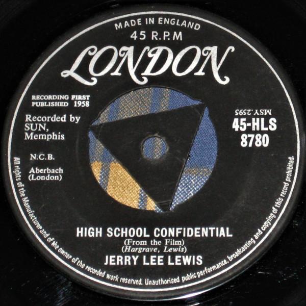 

7inch Record JERRY LEE LEWIS High School Confidential 45HLS8780 London Records 1958 UK Rock Used