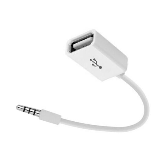 DOONJIEY Car MP3 Sync 3.5mm Male Aux Audio Jack to USB 2.0 Female Adapter Cable