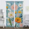 Blackout Curtains for Camera Flower Curtains Child Room Halloween Decoration Window Curtain Tulle for Bedroom Shades Partition