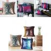 Luxurious Sequin Pillow Cover Double-sided Reversible Meteor Shower Design For Sofa Or Bedroom Decor