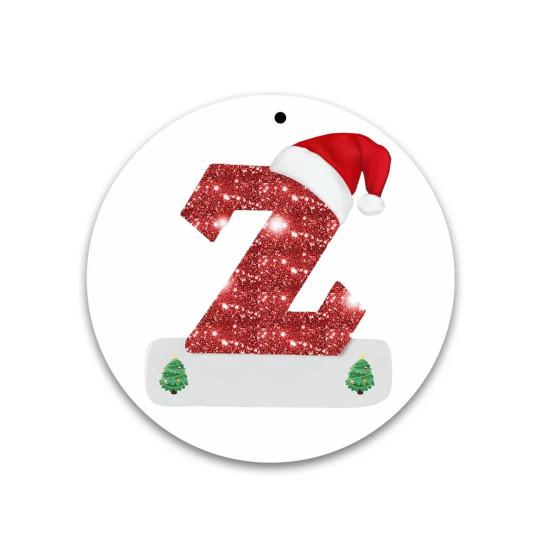 Wisiorek bożonarodzeniowy Kreatywny spersonalizowany wiszący alfabet na świąteczną dekorację na choinkę