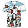 Anime Studio Ghibli Spirited Away 3D Printed Children T Shirt Totoro Harajuku Short Sleeve Shirt Summer Street Casual Tshirt