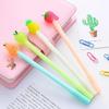 4 Pcs Kawaii Pen Cute Fruit Pear Pineapple Strawberry Gel Pens Korean Stationery School Writing Supplies Gifts Color Random