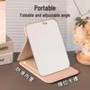 Folding Flip-up Makeup Mirror with Stand - High-Definition, Portable, Simple Vanity Table Mirror