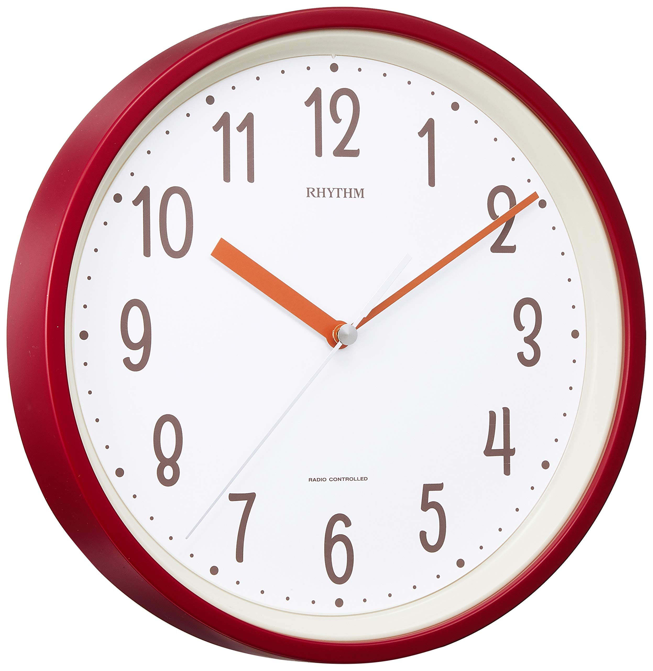 

RHYTHM Wall Clock Radio Clock Continuous Second Hand Small Hanging Interior Clock RHYTHM PLUS Standard Style 143 8MYA40NC01