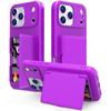 For iPhone 17 Pro Max Case PC + TPU Phone Cover with Hidden Mirror Card Holder Kickstand
