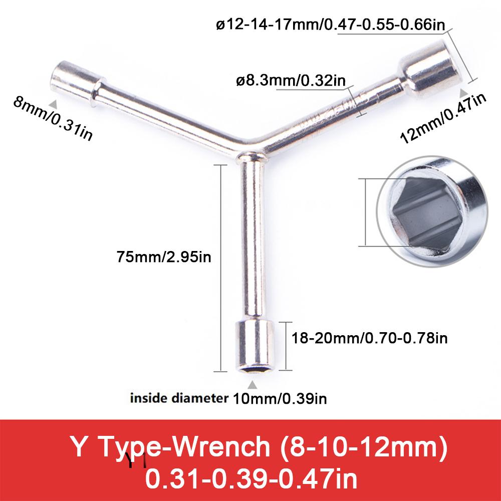 High Quality Triangle Socket Wrench, Hex Wrench, Three-jaw Wrench, Bicycle Ratchet Wrench Tool, Maintenance Tool, Torque Wrench