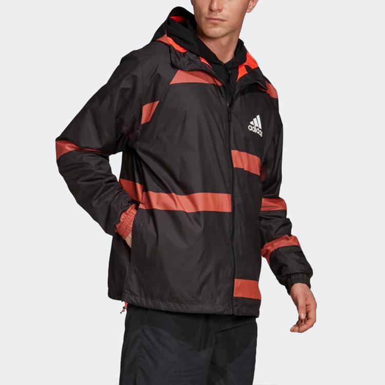 Adidas Sports Training Woven Hooded Jacket Men Outerwear Black FL3612