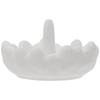 Trinket Storage Plate Jewelry Dish Scandinavian Style Photography Props White Ceramic 10.50X10.50X5.50CM 1Pack