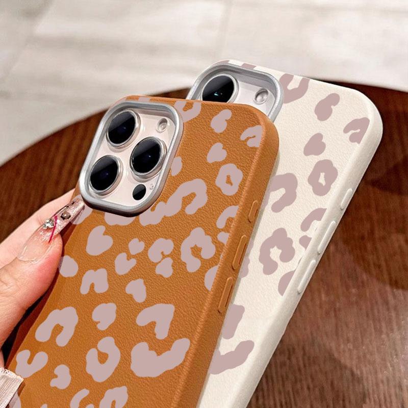 Pink Leopard Print Lichee Pattern Phone Case For Xiaomi Redmi 12 13 14C 13C 12C Redmi Note 14 Pro Plus 5G 13 12S 12 11 10 Cover