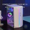 ATX-kabinett - Mars Gaming - MC-S1 - Hvit - Mini-Tower - ARGB - Micro-ATX/Mini-ITX