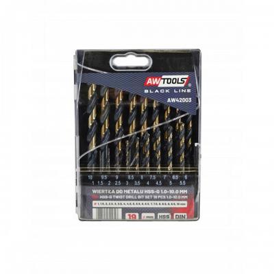 AW Tools Black Line Twist Metal Drill Bit Set (Pack of 13)