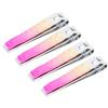 4pcs Nail Clippers Electroplating Stainless Steel Fingernail Clippers Comfortable Grip Toenail Clipp