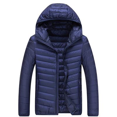 Spring and Autumn Warm Light White Duck Down Slim Tide Stand-up Collar Sports Casual Jacket