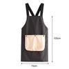 Waterproof Kitchen Apron with 2 Removable Towel Pockets No-Tie Cross Back Chef Apron for Men & Women Cooking Baking Grilling BBQ