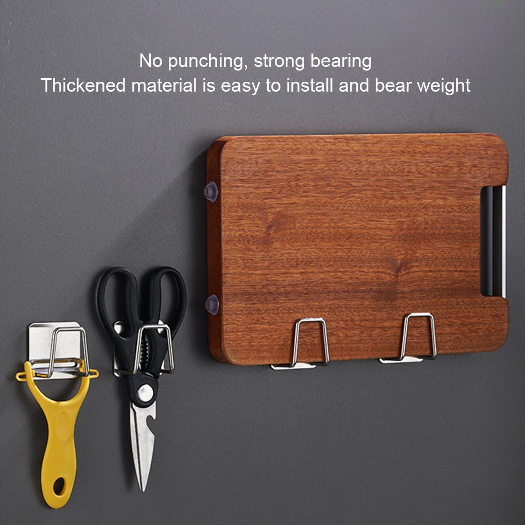 Stainless Steel Kitchen Sponge Rack Replacement Smooth Moistureproof Anti-rust Scissor Chopping Board Holder Hanger