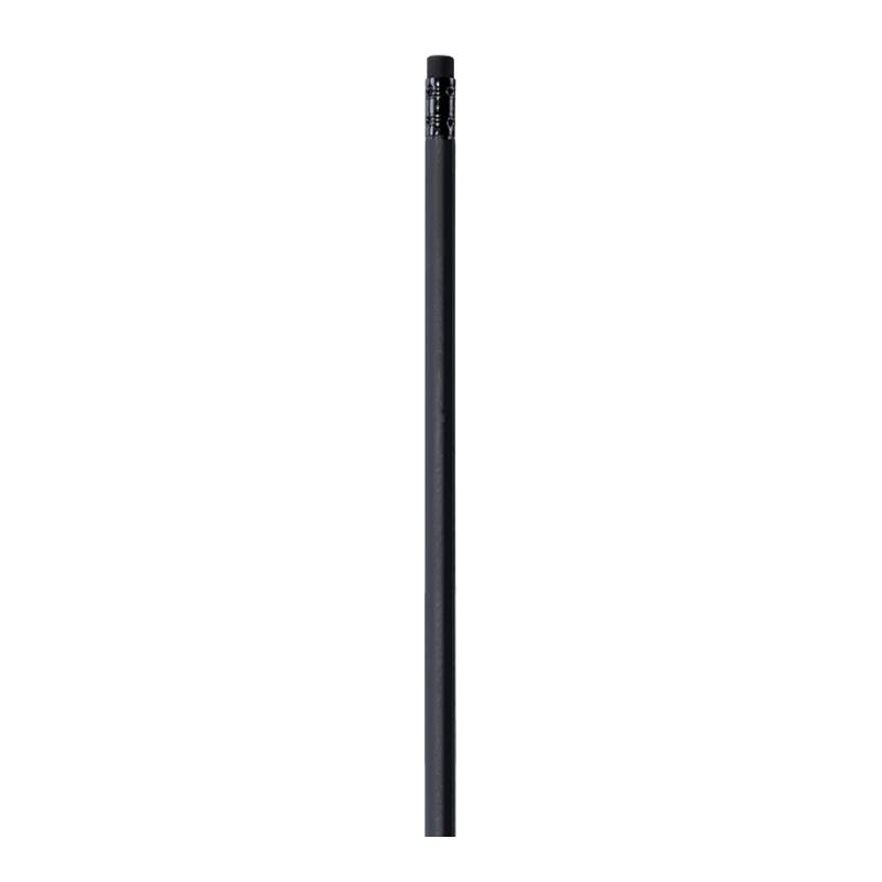 Black Wood Round Barrel Custom Logo HB Sketching Pencil, Grade A Poplar Stationery.
