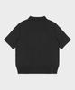 Teildeon Cotton Knit Polo Short Shirt Black