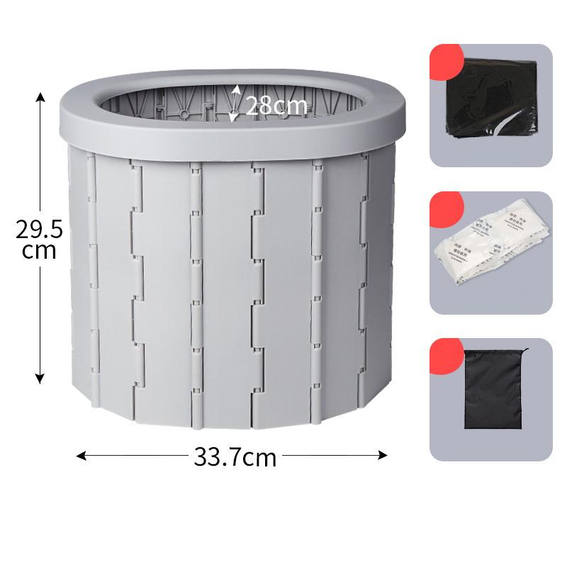 Car Portable Folding Toilet Travel Accessories Emergency Portable Toilet Outdoor Car Portable Toilet
