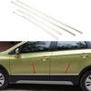 For Suzuki S-Cross SCross SX4 2017 2018    Cover Stainless Steel Side Door Body Trim Frame Stick Strip Streamer 4PCs