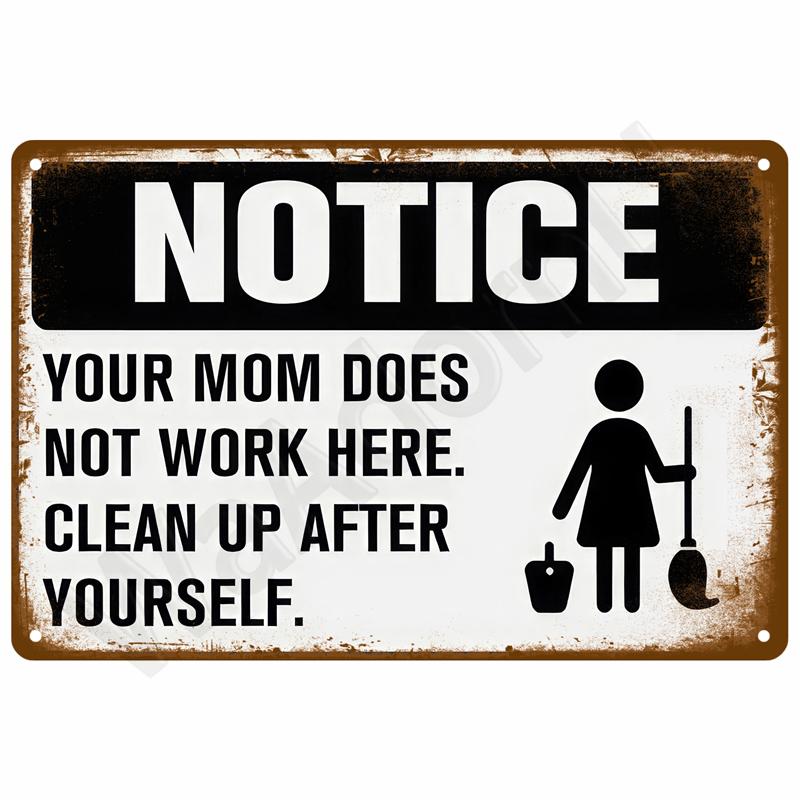 Vintage Room Decoration Home Decor Items Tin Signs Aesthetic Men Bedroom Metal Signs Retro Metal Plate Posters Wall Art Mural