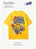 American Cartoon Graffiti Print ShortSleeved TShirt Unisex And Unisex Loose Design Feeling Half Sleeved New Trend Street