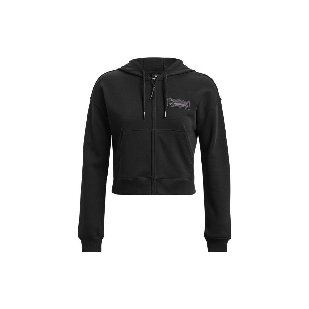 

Under Armour Толстовка с капюшоном Johnson Series Letter Print Cotton Training, женская, черная 1380735-001 S