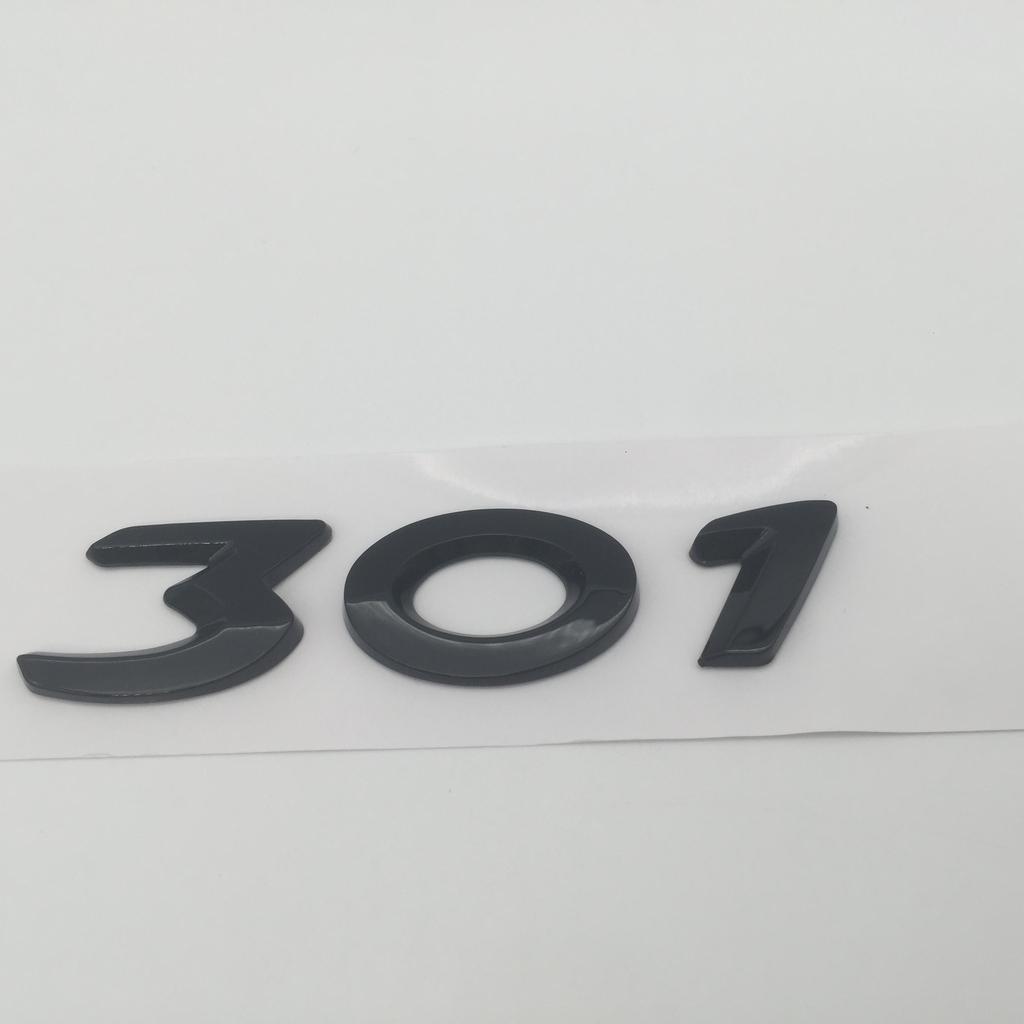 1pcs 3D ABS GT 206 207 208 301 307 308 408 508 car Letter Emblem Rear tail trunk Decals badge sticker Decal styling Accessories