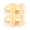 1 Pair Double-hole Toe Separator Slippers Pinching Foot Toe Hallux Valgus Protector Separator Finger Straightener Adjuster Foot Care Tool