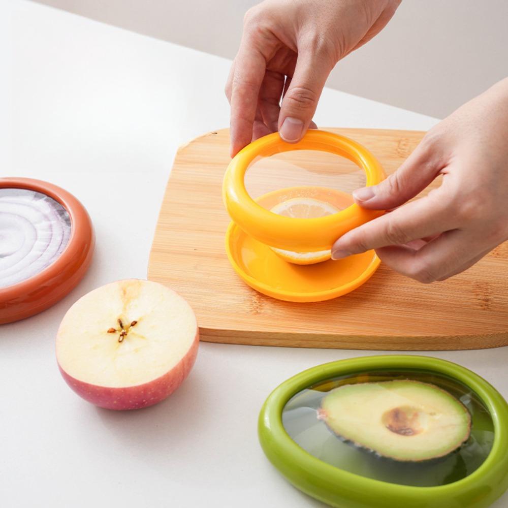 Reusable Kitchen Storage Box Vegetable Container Mini Avocado Onion for Kitchen Fruit Fresh-Keeping Refrigerator Storage Box 1PC