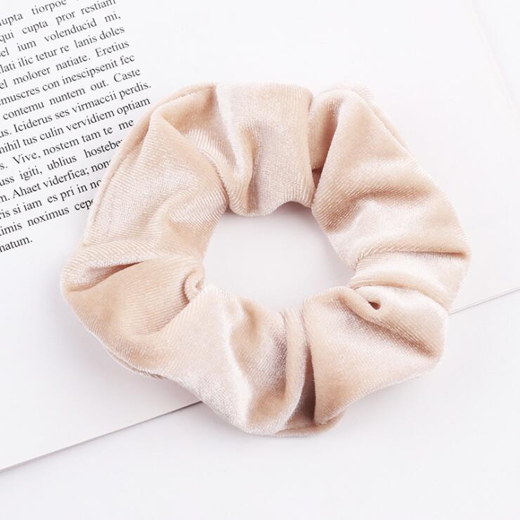 Elegant Velvet Hair Ring Scrunchie Women Girls Elastic Hair Rubber Bands Gum Accessories Tie Hair Rope Ponytail Holder Headdress