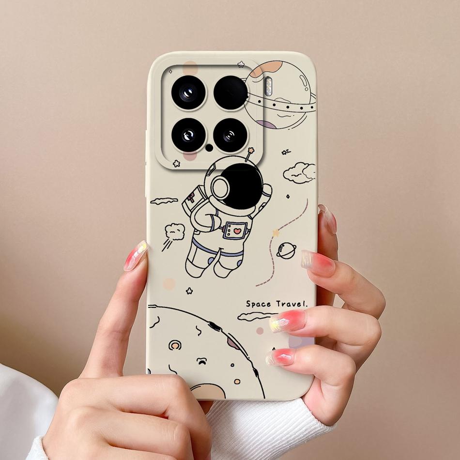 Candy Case For Xiaomi 15 Pro Phone Housing Soft Liquid Silicone Upgrade Full Protection Flowers Back Cover For Xiaomi15 Pro Capa