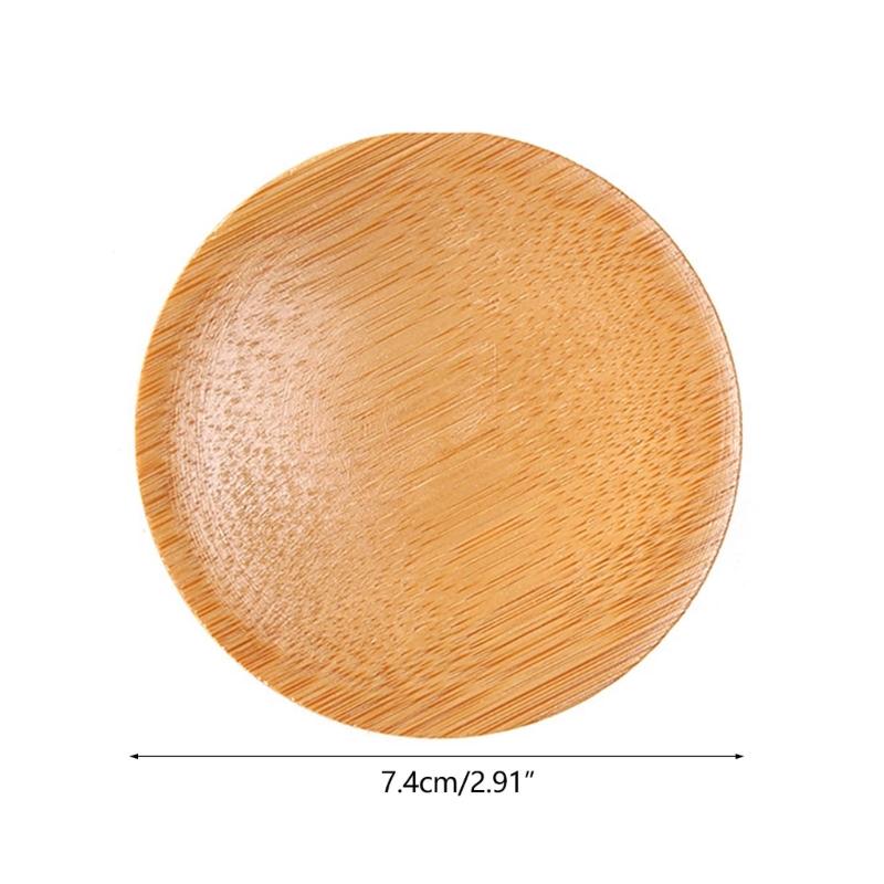4 Pack Tea Cups Bamboos Coaster Heat Insulation Mat for Coffees and Wine Enthusiasts Beverage Cups Heat Insulation Pad