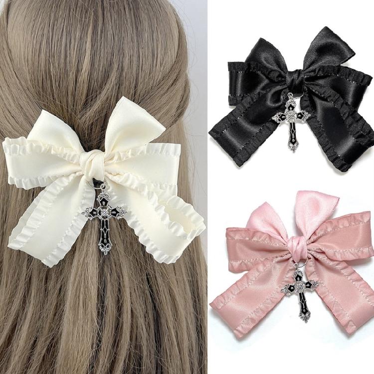 Large Bowtie Hair Clip Girl Hair Styling Barrettes Antislip Women Hair Decors