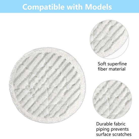 Steam Mop Pad Highly Absorbent Superfine Fibre Replacement Mop Cloth Accessories Mop Cloth for Shark S7001 S7000AMZ S7000 S7001TGT S7201