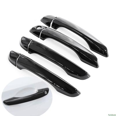Pour Hyundai Verna Elantra 2017 2018    Cache-poignée de porte de voiture Noir Brillant Garniture Autocollant Style Accessoires Auto
