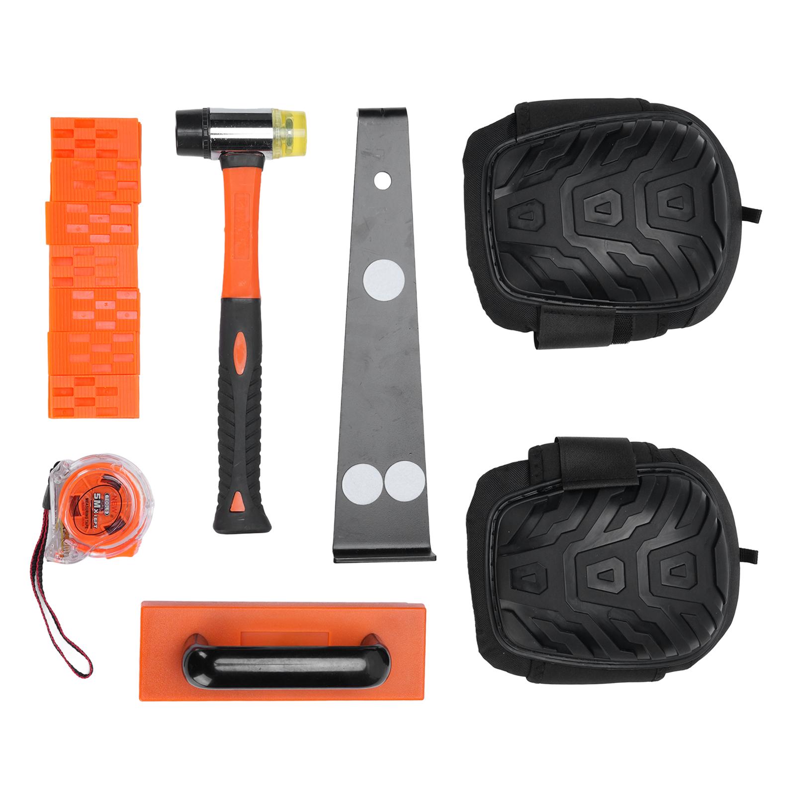 

Набор для укладки ламината 45 шт. 295 мм Двусторонняя мягкая киянка 40 прокладок Сверхмощная тяга