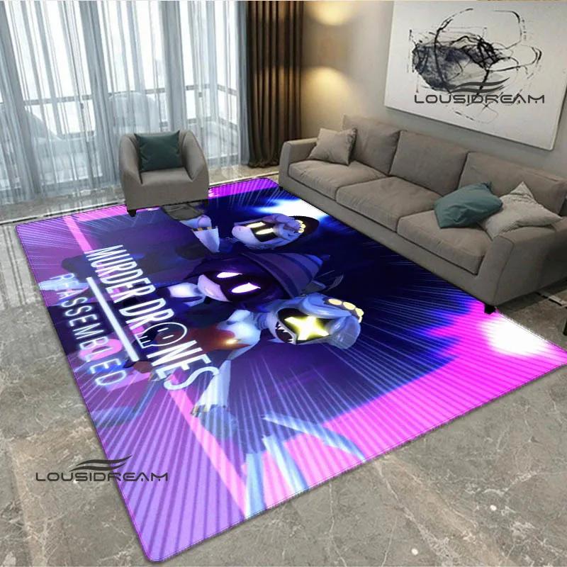 3D Murder-Drones Cartoon Printed Carpet Non-slip Carpet Washroom Floor Mat Fashion Yoga Mat Bedroom Decoration Birthday Gift