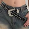 Modern Glittered Belt Jeans Waistband Punk Style Studded Belt Waistband for Street Player Club Party Wear