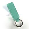 Simple PU Leather Keychain Soft Touch Solid Color Mini Key Holder Fashion Bag Pendant Decor for Daily Use