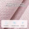 Breathable summer car seat cover - cool ice rattan weave, PU leather trim, lovely embroidery, suitable for One-piece seat