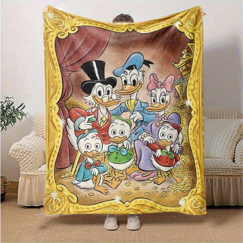 1 pezzo, Paperino (2) Morbida Coperta in Flanella Regalo Perfetto per Camera da Letto, Soggiorno, Viaggio, Campeggio, Auto