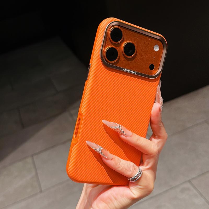 Case For iPhone 17 Pro Max Luxury Carbon Fiber Texture Leather Hybrid TPU Built-in Metal Plate Strong Magnetic Cover For iPhone 16 15 14 13 Pro Max