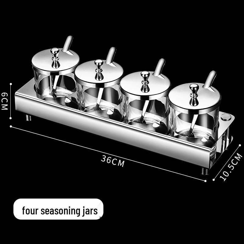 

304 Stainless Steel Spice Jar Organizer Set