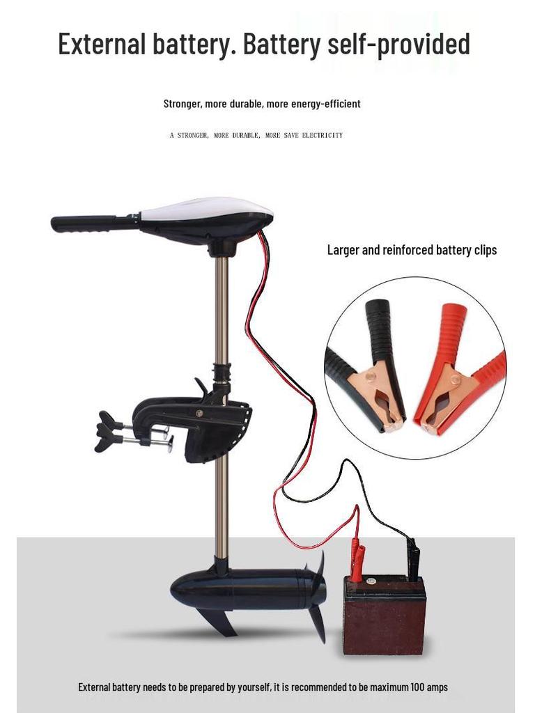 Suyi Electric Outboard Motor with Propeller for Boats 12V/24V