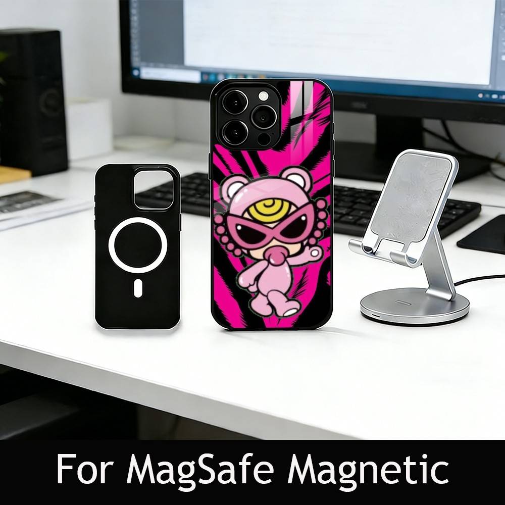 C-cute H-Hysteric M-Min Phone Case For iPhone17,16,15,14,13,12,11 Plus,Pro Magnetic with Magsafe Wireless Charging