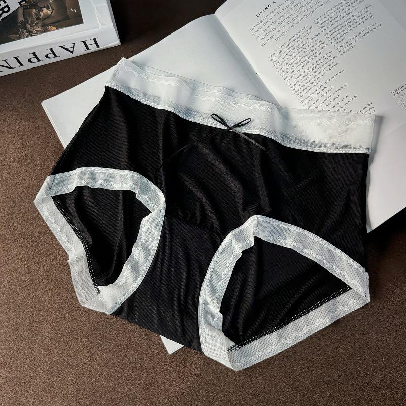 Ultra-thin High-elastic Breathable Triangle Panties Ice Silk Cool Feeling Seamless High Waist Women’s Panties