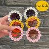 Boys Girls Cartoon Cute Flower Round Frame Sun Glasses Fashion Daisy Kids Sunglasses Children Floral Uv400 Shades Eyewear