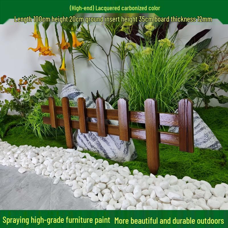 Outdoor Garden Decorative Wooden Picket Fence for Yard and Flower Beds